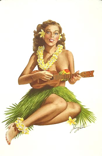 Vintage Nude Hawaiian Women