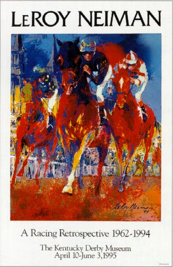 "KENTUCKY RACING" by Leroy Neiman