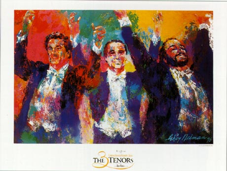 "THE THREE TENORS" by Leroy Neiman