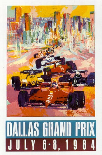 "DALLAS GRAND PRIX" by Leroy Neiman